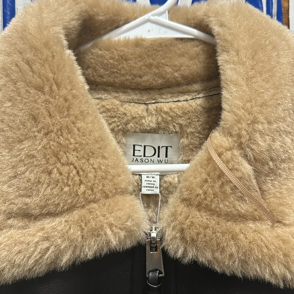 Jason Wu Shearling-lined bomber vest faux leather M - Picture 10 of 16